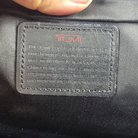 Tumi Alpha Slim Large Screen Portfolio Leather Briefcase Laptop 96111DH - Picture 5 of 14